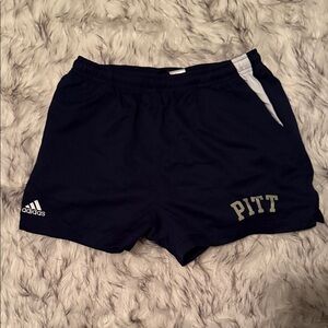 Adidas Dark Blue Sports Shorts with Pitt Logo